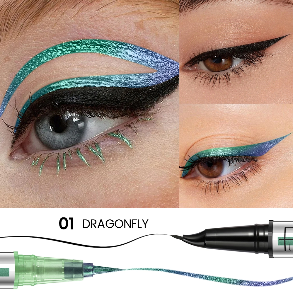 Swatch eyeliner multichrome 01 turquoise lagon, reflets aqua métallisés